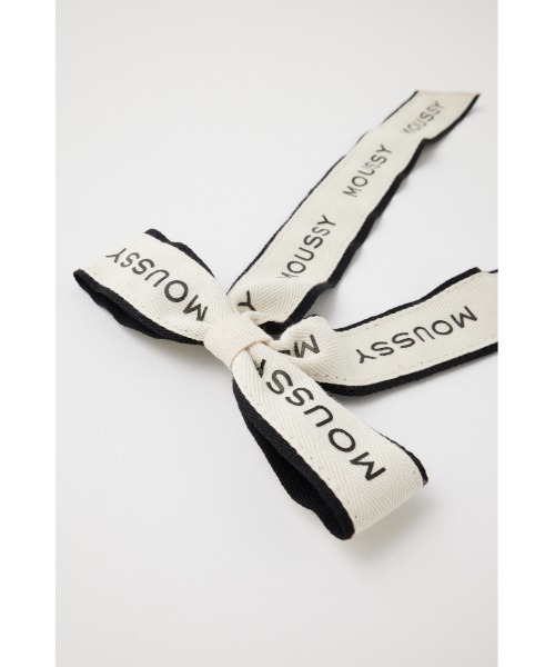 MOUSSY(マウジー)の「LETTERING RIBBON バレッタ(バレッタ/ヘアクリップ・レディース・ホワイト・FREE)」の6枚目の写真