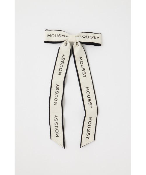 MOUSSY(マウジー)の「LETTERING RIBBON バレッタ(バレッタ/ヘアクリップ・レディース・ホワイト・FREE)」の4枚目の写真