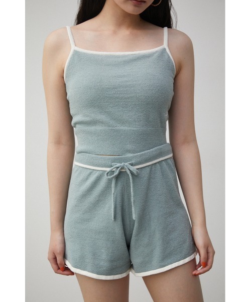 AZUL HOME（アズールホーム）の「【AZUL HOME】WHIP NIGHT SHORT PANTS/ホイップナイトショートパンツ（その他パンツ・レディース・ベージュ/ブルー・FREE）」の2枚目の写真