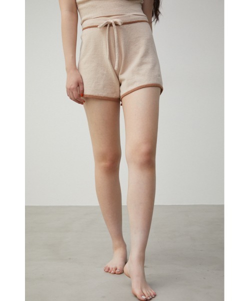 AZUL HOME（アズールホーム）の「【AZUL HOME】WHIP NIGHT SHORT PANTS/ホイップナイトショートパンツ（その他パンツ・レディース・ベージュ/ブルー・FREE）」の6枚目の写真