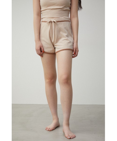 AZUL HOME（アズールホーム）の「【AZUL HOME】WHIP NIGHT SHORT PANTS/ホイップナイトショートパンツ（その他パンツ・レディース・ベージュ/ブルー・FREE）」の5枚目の写真
