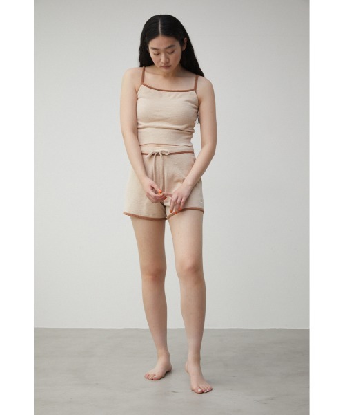 AZUL HOME（アズールホーム）の「【AZUL HOME】WHIP NIGHT SHORT PANTS/ホイップナイトショートパンツ（その他パンツ・レディース・ベージュ/ブルー・FREE）」の7枚目の写真