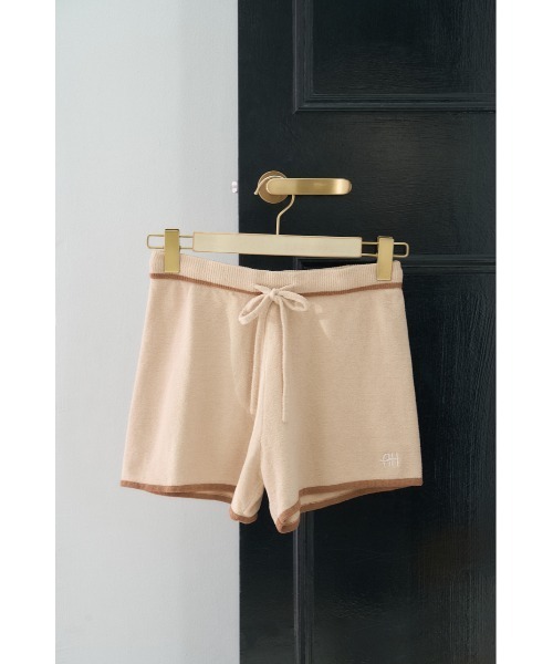 AZUL HOME（アズールホーム）の「【AZUL HOME】WHIP NIGHT SHORT PANTS/ホイップナイトショートパンツ（その他パンツ・レディース・ベージュ/ブルー・FREE）」の3枚目の写真