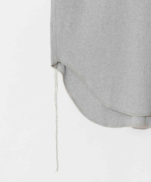 MAISON SPECIAL（メゾンスペシャル）の「《ユニセックスアイテム》Fraise Layered Tank Top/フライスレイヤードラウンドタンクトップ【MAISON SPECIAL/メゾンスペシャル】（タンクトップ・メンズ・ホワイト/グレー/チャコールグレー/ブラック・0/1/2）」の6枚目の写真