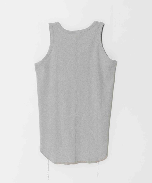 Maison Special フリル付きホワイトタンクトップ Fraise Layered Tank Top