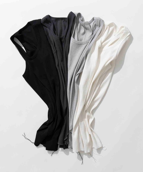 ユニセックスアイテム》Fraise Layered Tank Top/フライス
