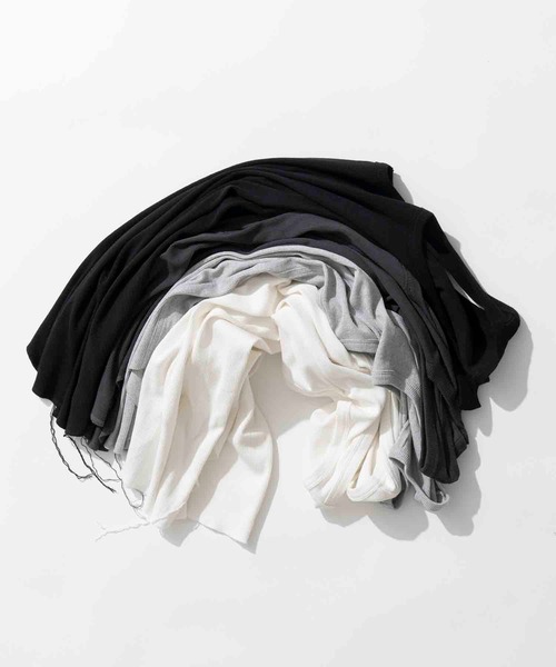 MAISON SPECIAL（メゾンスペシャル）の「《ユニセックスアイテム》Fraise Layered Tank Top/フライスレイヤードラウンドタンクトップ【MAISON SPECIAL/メゾンスペシャル】（タンクトップ・メンズ・ホワイト/グレー/チャコールグレー/ブラック・0/1/2）」の11枚目の写真