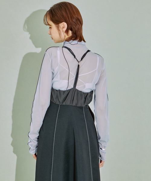 PUBLIC TOKYO フローラインキャミワンピース　新品未使用 PUBLIC TOKYO（パブリックトウキョウ）の「【岐阜県産】フローライン