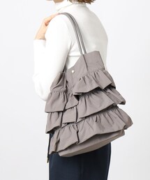 ◆【A4収納可】ティアードタックトート