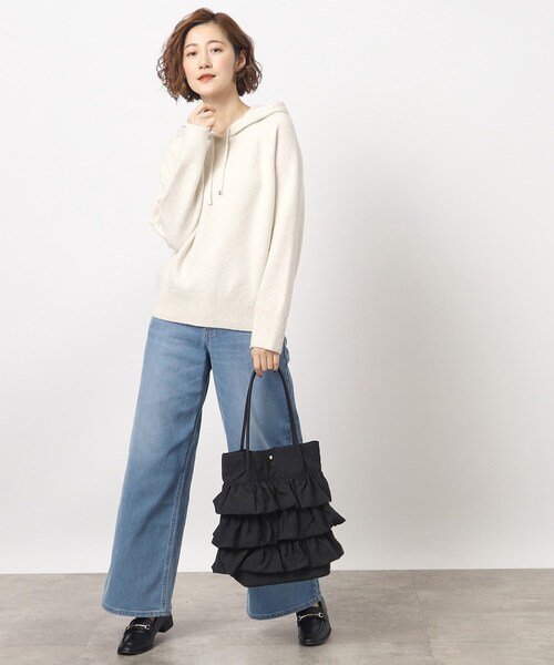 grove（グローブ）の「◆【A4収納可】ティアードタックトート（トートバッグ・レディース・アイボリー/ブラック/カーキ/ダークグレー/グレー系その他4/ベージュ系その他6/ブラウン系その他5・00）」の15枚目の写真