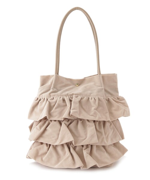 grove（グローブ）の「◆【A4収納可】ティアードタックトート（トートバッグ・レディース・アイボリー/ブラック/カーキ/ダークグレー/グレー系その他4/ベージュ系その他6/ブラウン系その他5・00）」の14枚目の写真