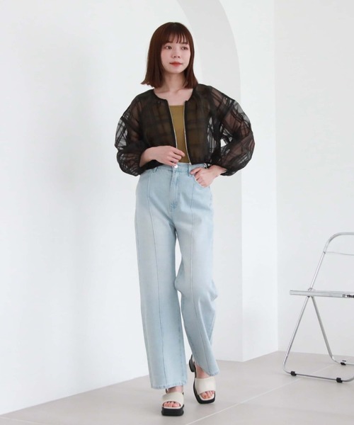 archives（アルシーヴ）の「シアーチェックブルゾン（ブルゾン）」 - WEAR