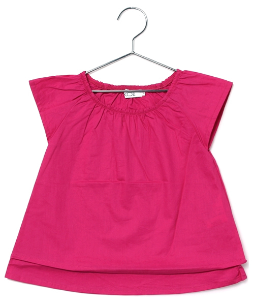 koe（コエ）の「キッズスモックギャザーブラウス（シャツ/ブラウス・キッズ・ミント/ピンク/オフホワイト・100/120/110/130/95）」の3枚目の写真