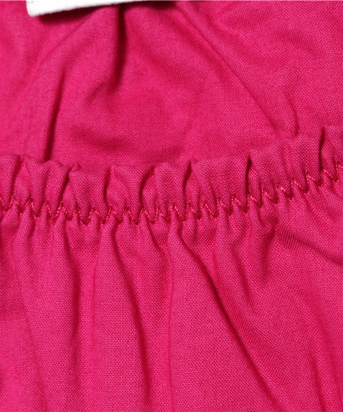 koe（コエ）の「キッズスモックギャザーブラウス（シャツ/ブラウス・キッズ・ミント/ピンク/オフホワイト・100/120/110/130/95）」の8枚目の写真