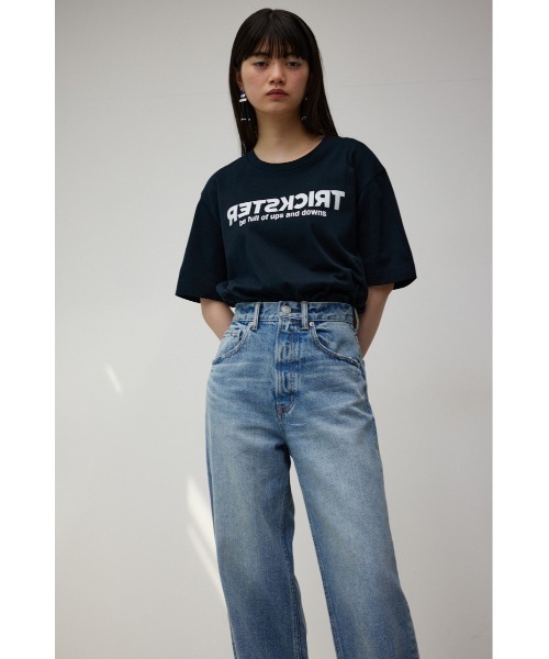 AZUL by moussy(アズールバイマウジー)の「TRICKSTER Tシャツ/トリックスターT(Tシャツ/カットソー・メンズ・ホワイト/ブラック/ベージュ・LARGE/SMALL/MEDIUM)」の3枚目の写真