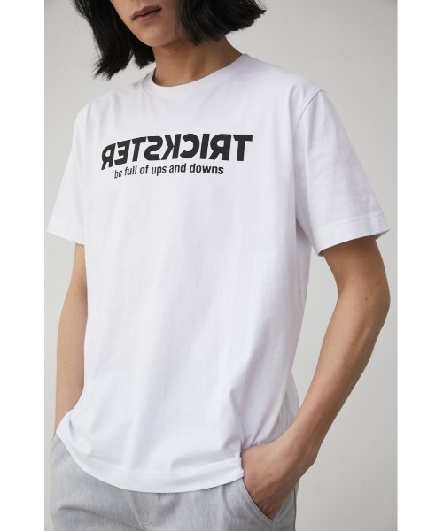 AZUL by moussy(アズールバイマウジー)の「TRICKSTER Tシャツ/トリックスターT(Tシャツ/カットソー・メンズ・ホワイト/ブラック/ベージュ・LARGE/SMALL/MEDIUM)」の5枚目の写真