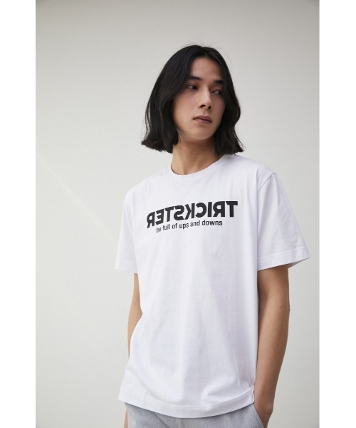 AZUL by moussy(アズールバイマウジー)の「TRICKSTER Tシャツ/トリックスターT(Tシャツ/カットソー・メンズ・ホワイト/ブラック/ベージュ・LARGE/SMALL/MEDIUM)」の7枚目の写真