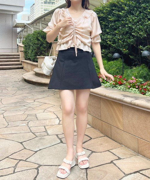 apres jour(アプレジュール)の「【セットアップ可能】マルチウェイチロルブラウス【ZOZOTOWN限定アイテム】(シャツ/ブラウス・レディース・ブラック/ピンク系その他/オフホワイト・フリー/X-LARGE)」の7枚目の写真