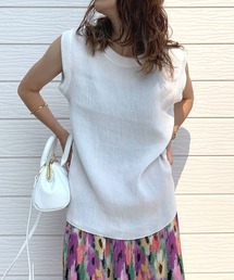 Q | リンクルノースリーブ(Tシャツ/カットソー)