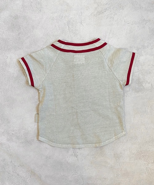 BIG FIELD（ビッグフィールド）の「ベースボールシャツ（90～150cm）（シャツ/ブラウス・キッズ・ブラウン/カーキ/オフホワイト・90/100/110/120/130/140/150）」の6枚目の写真