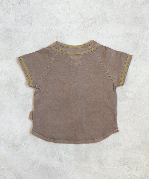 BIG FIELD（ビッグフィールド）の「ベースボールシャツ（90～150cm）（シャツ/ブラウス・キッズ・ブラウン/カーキ/オフホワイト・90/100/110/120/130/140/150）」の7枚目の写真