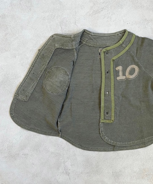 BIG FIELD（ビッグフィールド）の「ベースボールシャツ（90～150cm）（シャツ/ブラウス・キッズ・ブラウン/カーキ/オフホワイト・90/100/110/120/130/140/150）」の4枚目の写真