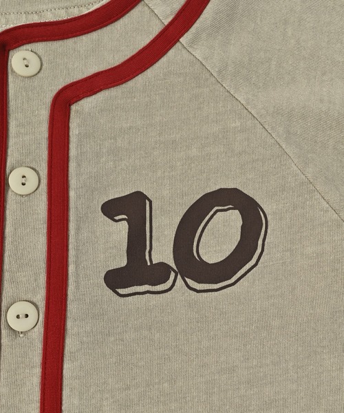 BIG FIELD（ビッグフィールド）の「ベースボールシャツ（90～150cm）（シャツ/ブラウス・キッズ・ブラウン/カーキ/オフホワイト・90/100/110/120/130/140/150）」の12枚目の写真