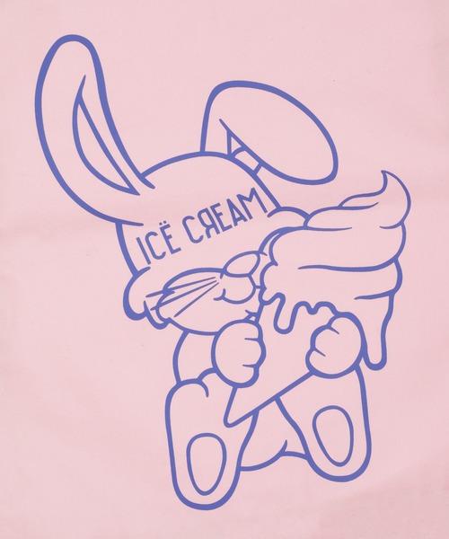 Candy Stripper（キャンディストリッパー）の「【ICE CREAM FEVER×Candy Stripper】ICE CREAM BUNNY TOTE バッグ（トートバッグ・レディース・ピンク/ブラック・FREE）」の6枚目の写真
