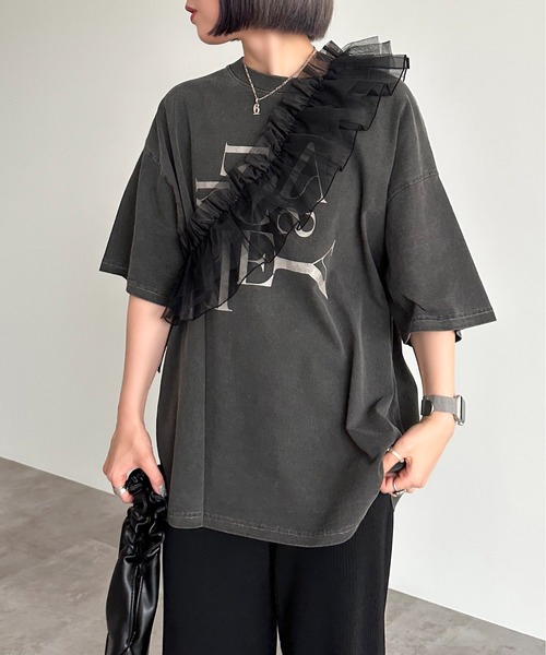 ピグメントヴィンテージライクロックTシャツ3【ZOZOTOWN限定アイテム