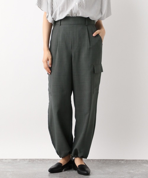 GLOBAL WORK（グローバルワーク）の「リネンライクカーゴパンツ/964062（カーゴパンツ・レディース・グレイッシュベージュ/カーキ/チャコールグレー・MEDIUM/LARGE）」の15枚目の写真