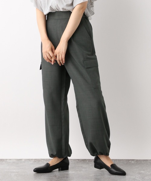 GLOBAL WORK（グローバルワーク）の「リネンライクカーゴパンツ/964062（カーゴパンツ・レディース・グレイッシュベージュ/カーキ/チャコールグレー・MEDIUM/LARGE）」の16枚目の写真