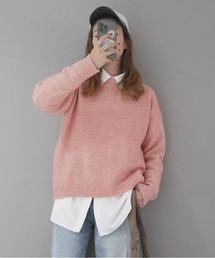 Chick | クルーネックカラーニット(ニット/セーター)