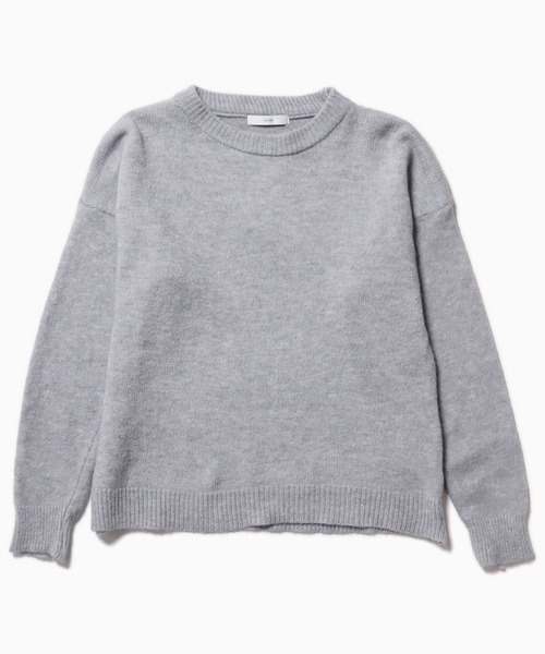 Chick（チック）の「クルーネックカラーニット（ニット/セーター・レディース・ネイビー/グレー/パープル/ピンク・FREE）」の14枚目の写真