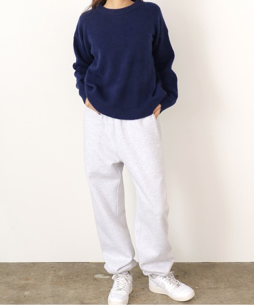 Chick（チック）の「クルーネックカラーニット（ニット/セーター・レディース・ネイビー/グレー/パープル/ピンク・FREE）」の20枚目の写真