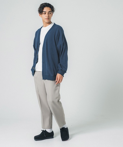 coca(coca)(コカ)の「メンズ裏パイルカーデ(カーディガン/ボレロ・メンズ・アイボリー/ブラック/ネイビー・M/L)」の6枚目の写真