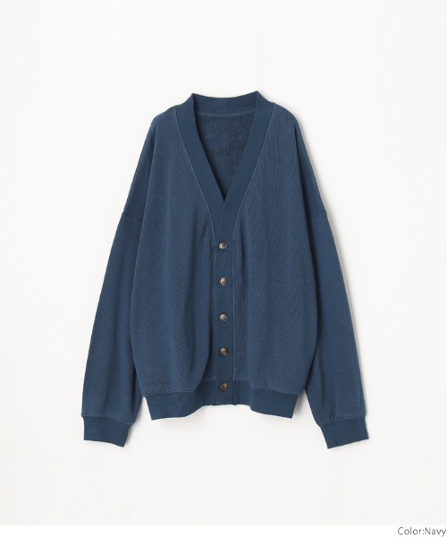 coca(coca)(コカ)の「メンズ裏パイルカーデ(カーディガン/ボレロ・メンズ・アイボリー/ブラック/ネイビー・M/L)」の12枚目の写真
