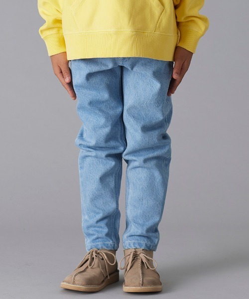 Smoothy(スムージー)の「Smoothy Buggy Denim pants / スムージー バギーデニムパンツ(デニムパンツ・キッズ・インディゴブルー/ブラック/ホワイト・150/140/160/120/130/110/100)」の1枚目の写真