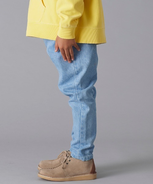 Smoothy(スムージー)の「Smoothy Buggy Denim pants / スムージー バギーデニムパンツ(デニムパンツ・キッズ・インディゴブルー/ブラック/ホワイト・150/140/160/120/130/110/100)」の6枚目の写真