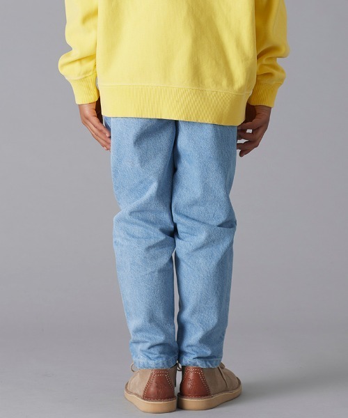 Smoothy(スムージー)の「Smoothy Buggy Denim pants / スムージー バギーデニムパンツ(デニムパンツ・キッズ・インディゴブルー/ブラック/ホワイト・150/140/160/120/130/110/100)」の7枚目の写真