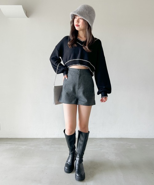 Heather（ヘザー）の「ウールライクショートパンツ 981442（その他