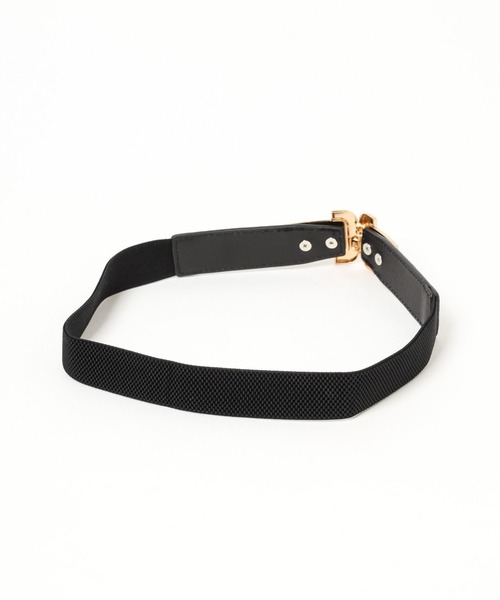 Andemiu(アンデミュウ)の「バックルゴムベルト980478(ベルト・レディース・ブラック・FREE)」の5枚目の写真