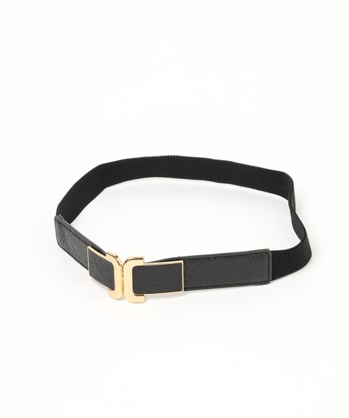 Andemiu(アンデミュウ)の「バックルゴムベルト980478(ベルト・レディース・ブラック・FREE)」の4枚目の写真