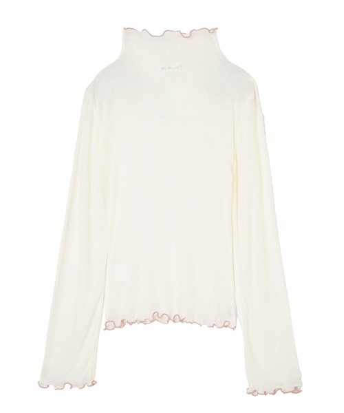 MILKFED.（ミルクフェド）の「LETTUCE EDGE TOP（その他トップス・レディース・ベージュ/オフホワイト/ブラック/ライトグリーン・ONE SIZE）」の11枚目の写真