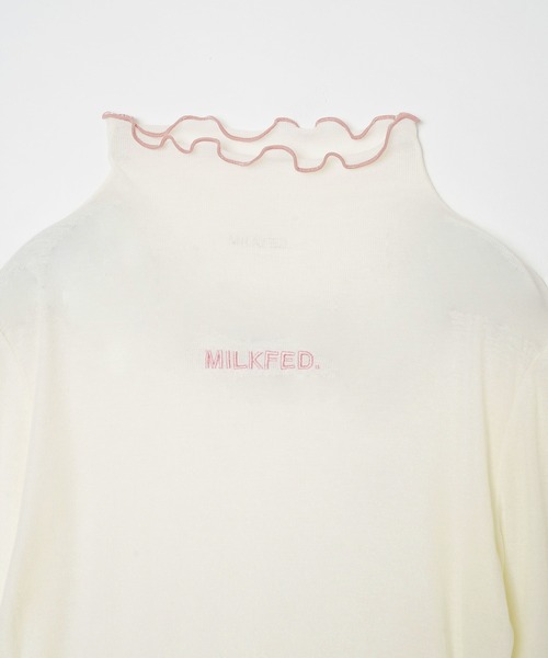 MILKFED.（ミルクフェド）の「LETTUCE EDGE TOP（その他トップス・レディース・ベージュ/オフホワイト/ブラック/ライトグリーン・ONE SIZE）」の12枚目の写真