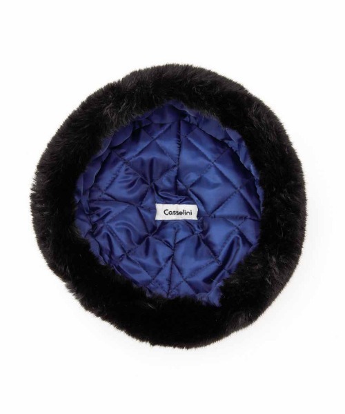 Casselini(キャセリーニ)の「Casselini(キャセリーニ)ロシア帽(ニットキャップ/ビーニー・レディース・アニマル/ブラック/ベージュ・FREE)」の13枚目の写真