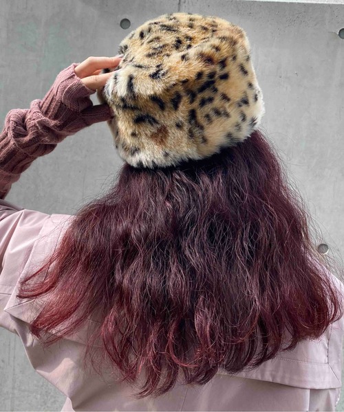 Casselini(キャセリーニ)の「Casselini(キャセリーニ)ロシア帽(ニットキャップ/ビーニー・レディース・アニマル/ブラック/ベージュ・FREE)」の7枚目の写真