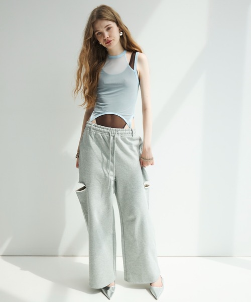 JOSE MOON（ジョゼムーン）の「SIDE SLIT SWEAT PANTS/サイドスリット