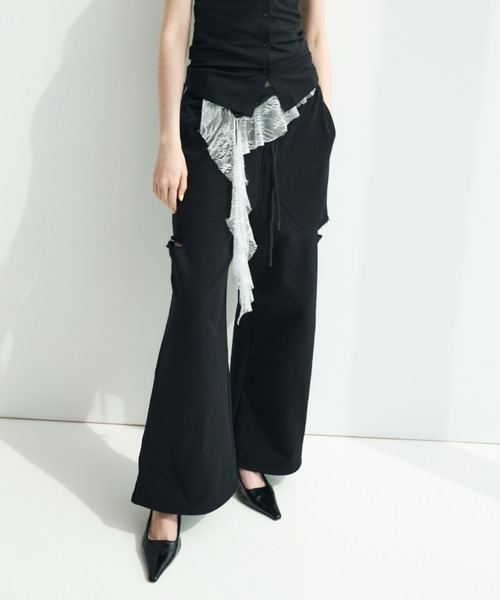 JOSE MOON（ジョゼムーン）の「SIDE SLIT SWEAT PANTS/サイドスリット