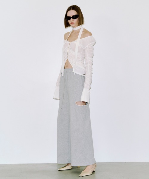 JOSE MOON（ジョゼムーン）の「SIDE SLIT SWEAT PANTS/サイドスリット