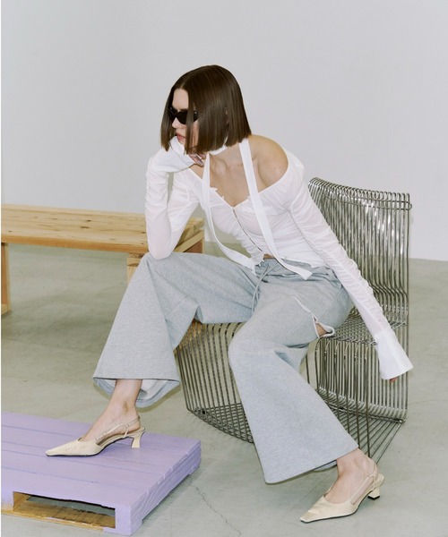 JOSE MOON（ジョゼムーン）の「SIDE SLIT SWEAT PANTS/サイドスリット